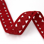 ELÁSTICO ZIG ZAG NÁTALIE 3,5cm VERMELHO