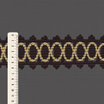 ENTREMEIO BOLINHA CORDÃO 6,3cm VINHO/BEGE 30m