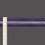 ENTREMEIO BOLINHA SOFT 3,9cm ROXO/PRATA 10m