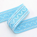 ENTREMEIO BOLINHA ZIG ZAG 3,1cm AZUL BEBÊ/SEM BENEFICIAMENTO 30m