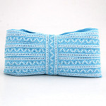 ENTREMEIO BOLINHA ZIG ZAG 3,1cm AZUL BEBÊ/SEM BENEFICIAMENTO 30m