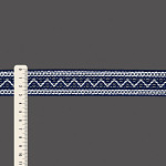 ENTREMEIO BOLINHA ZIG ZAG 3,1cm AZUL/SEM BENEFICIAMENTO 30m