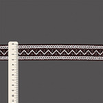 ENTREMEIO BOLINHA ZIG ZAG 3,1cm CAFÉ/SEM BENEFICIAMENTO 30m