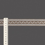 ENTREMEIO BOLINHA ZIG ZAG 3,1cm CAMURÇA CLARO/SEM BENEFICIAMENTO 30m