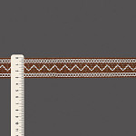 ENTREMEIO BOLINHA ZIG ZAG 3,1cm CAMURÇA/SEM BENEFICIAMENTO 30m