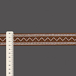 ENTREMEIO BOLINHA ZIG ZAG 3,1cm CONHAQUE/SEM BENEFICIAMENTO 30m