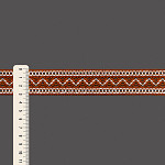ENTREMEIO BOLINHA ZIG ZAG 3,1cm LARANJA ESCURO/SEM BENEFICIAMENTO 30m