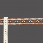 ENTREMEIO BOLINHA ZIG ZAG 3,1cm LARANJA ESCURO/SEM BENEFICIAMENTO 30m