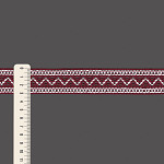 ENTREMEIO BOLINHA ZIG ZAG 3,1cm MALBEC/SEM BENEFICIAMENTO 30m