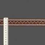 ENTREMEIO BOLINHA ZIG ZAG 3,1cm MARROM MÉDIO/SEM BENEFICIAMENTO 30m