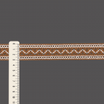 ENTREMEIO BOLINHA ZIG ZAG 3,1cm MARROM MÉDIO/SEM BENEFICIAMENTO 30m