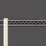 ENTREMEIO BOLINHA ZIG ZAG 3,1cm MARROM/SEM BENEFICIAMENTO 30m
