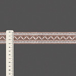 ENTREMEIO BOLINHA ZIG ZAG 3,1cm NÉVOA/SEM BENEFICIAMENTO 30m