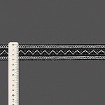 ENTREMEIO BOLINHA ZIG ZAG 3,1cm PRETO/SEM BENEFICIAMENTO