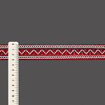 ENTREMEIO BOLINHA ZIG ZAG 3,1cm VERMELHO/SEM BENEFICIAMENTO 30m