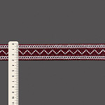 ENTREMEIO BOLINHA ZIG ZAG 3,1cm VINHO ENVELHECIDO/SEM BENEFICIAMENTO 30m