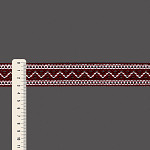ENTREMEIO BOLINHA ZIG ZAG 3,1cm VINHO/SEM BENEFICIAMENTO 30m