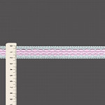 ENTREMEIO COM SIANINHA 2,2cm SEM BENEFICIAMENTO/ROSA CLARO 50m