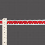 ENTREMEIO COM SIANINHA 2,2cm SEM BENEFICIAMENTO/VERMELHO 50m