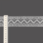 ENTREMEIO CORAÇÃO ZIG ZAG CUORE 4,8cm BRANCO 30m