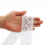 ENTREMEIO CORAÇÃO ZIG ZAG CUORE 5cm BRANCO