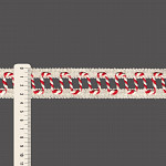 ENTREMEIO CORDÃO NAVY 3,5cm CRU/VERMELHO 20m ENTREMEIO CORDÃO NAVY 3,5cm CRU/VERMELHO 20m