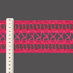 ENTREMEIO CORDÃO NAVY 8,9cm PINK/VERMELHO 20m