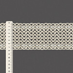 ENTREMEIO CROCHÊ CLARA 7,8cm CHAMPAGNE 30m