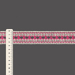 ENTREMEIO FLOR 3,6cm CRU/ROSA 30m
