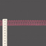 ENTREMEIO ONDULADO FLORENZA 2,2cm ROSA ENVELHECIDO 30m