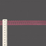 ENTREMEIO ONDULADO FLORENZA 2cm ROSA ENVELHECIDO 30m