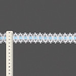 ENTREMEIO PASSA FITA ALAGOAS 3,1cm BRANCO/FITA AZUL 30m