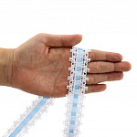 ENTREMEIO PASSA FITA ALAGOAS 3,1cm BRANCO/FITA AZUL 30m