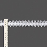 ENTREMEIO PASSA FITA ALAGOAS 3,1cm BRANCO/FITA BRANCA 30m