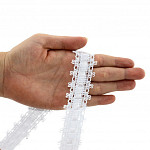 ENTREMEIO PASSA FITA ALAGOAS 3,1cm BRANCO/FITA BRANCA 30m