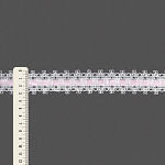 ENTREMEIO PASSA FITA ALAGOAS 3,1cm BRANCO/FITA ROSA 30m