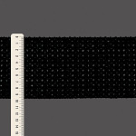 ENTREMEIO X CROCHÊ 9,7cm PRETO 30m