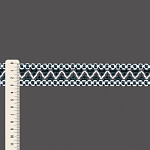 ENTREMEIO ZIG ZAG BOLINHA LOLLA 3,1cm VERDE MATA/BRANCO 30m