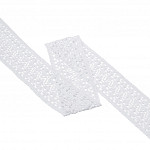 ENTREMEIO ZIG ZAG BOLINHA LOLLA 5,8cm BRANCO