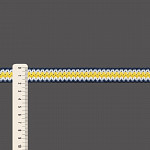 ENTREMEIO ZIG ZAG BRIANA 1,9cm AZUL/SEM BENEFICIAMENTO/AMARELO 30m