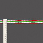 ENTREMEIO ZIG ZAG BRIANA 1,9cm CEREJA/SEM BENEFICIAMENTO/VERDE 30m
