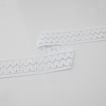 ENTREMEIO ZIG ZAG DUPLO 4,5cm BRANCO
