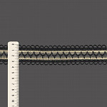 ENTREMEIO ZIG ZAG OLHAL 3,6cm PRETO/ROLEX 30m