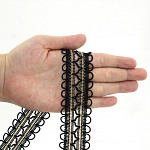ENTREMEIO ZIG ZAG OLHAL 3,6cm PRETO/ROLEX 30m