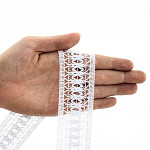 ENTREMEIO ZIG ZAG X TRILENIUM 3,8cm BRANCO 10m