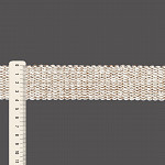 FITA RÍGIDA 4cm CRU/MARROM MÉDIO/CHAMPAGNE 1m
