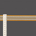 FITA RÍGIDA CROCHÊ 2,9cm CARAMELO/SEM BENEFICIAMENTO 50m