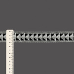 FITA RÍGIDA FLECHA 2,9cm CHAMPAGNE/PRETO 20m