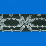 FITA RÍGIDA FLORAL 6cm PRETO/SEM BENEFICIAMENTO 30m