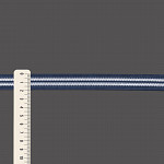 FITA RÍGIDA LISTRADA 1,9cm AZUL/BRANCO 20m
